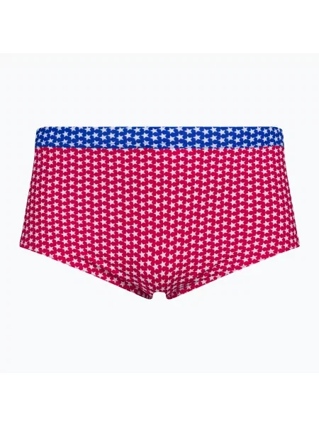 Мъжки боксерки за плуване Funky Trunks Sidewinder star power червено