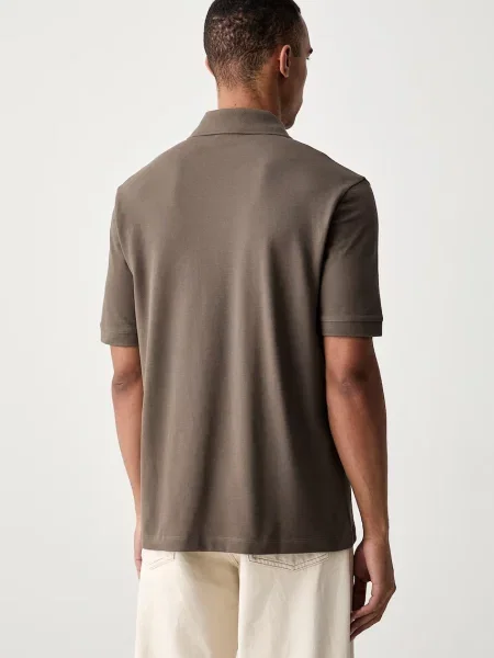 Armani Exchange polo brązowa