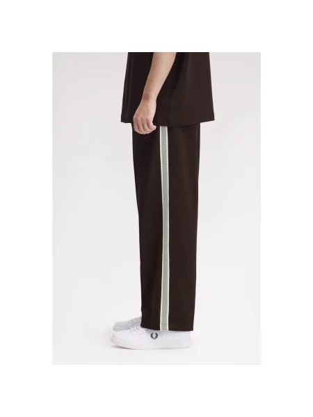 Pantaloni sport Fred Perry alergare maro