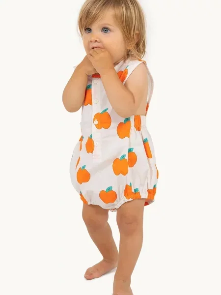 Tinycottons kojenecké body APPLES WOVEN BODY béžový