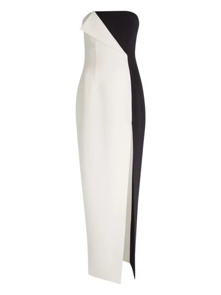 Sukienka Ronny Kobo bez ramiączek garniturowa biała