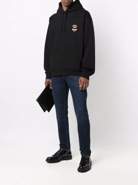 Hanorac cu glugă Dolce & Gabbana negru