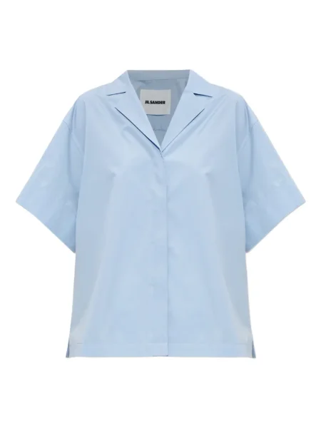 Cămașă Jil Sander scurtă albastru