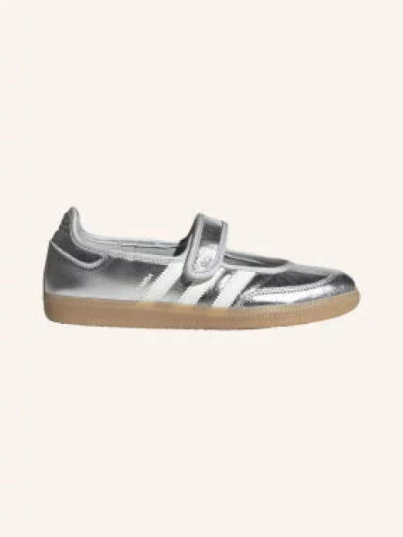 Adidas Originals Baleriny W Stylu Mary Jane Samba Jane silber białe