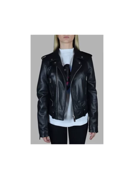 Kurtka skórzana Philipp Plein czarna