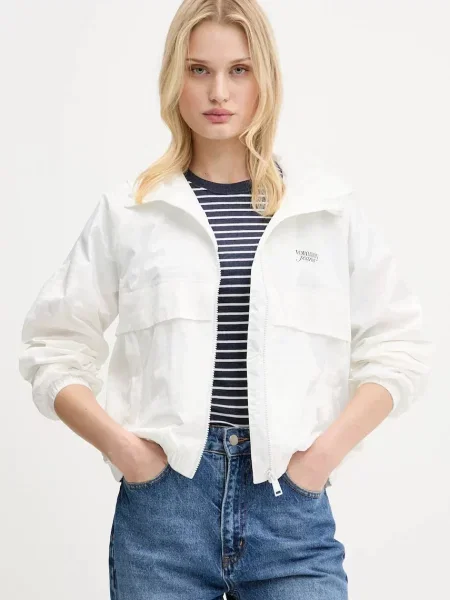 Tommy Jeans kurtka przejściowa oversize biały