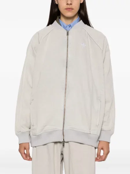Geacă Adidas alergare cu cordon cu glugă verde