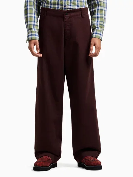 Штани повсякденні Emporio Armani коричневий