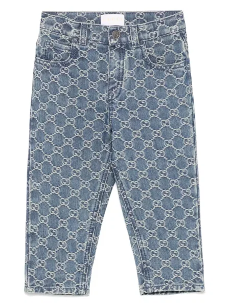 Spodnie dziecięce Gucci niebieskie