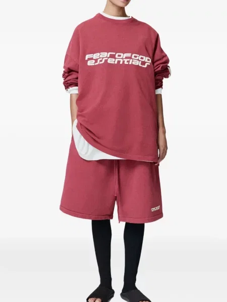 Дълго тениска Fear Of God Essentials червено