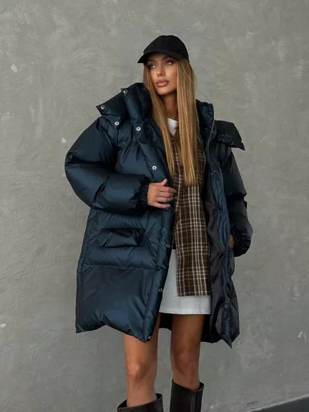 Зимова куртка Milirud темно-синій нейлон/поліестер синя