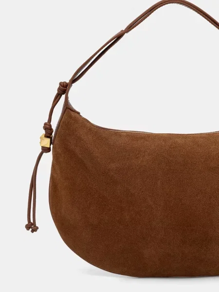 Torebka hobo Coccinelle skórzana brązowa
