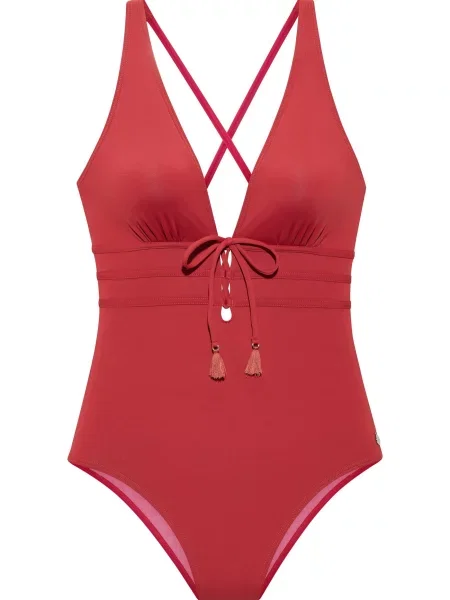 LASCANA Costum de baie întreg sângeriu
