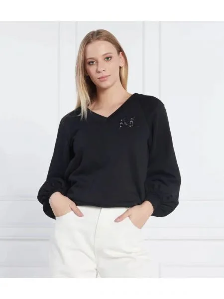 Karl Lagerfeld Hanorac Puffy Sleeve negru