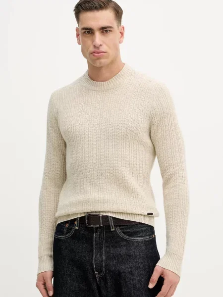 Hackett London pulover de lână bej