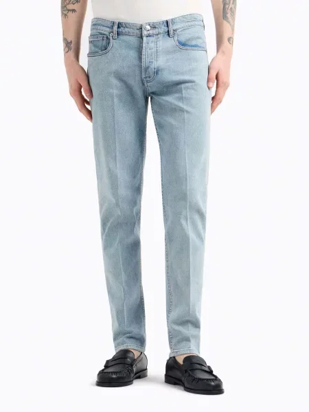 Завужені джинси Emporio Armani блакитний