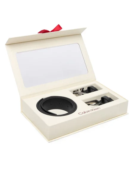 Calvin Klein Pánsky opasok Belt Gift Set čierna