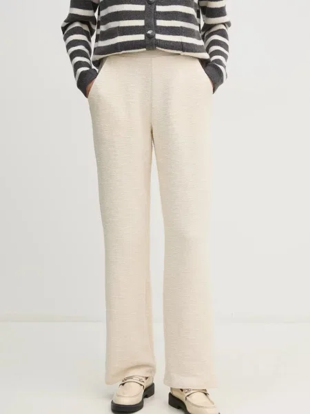 Панталон OUI със стандартна кройка с висока талия бежово