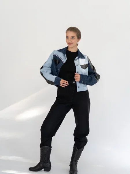 Seven Eleven Джинси мом чорний