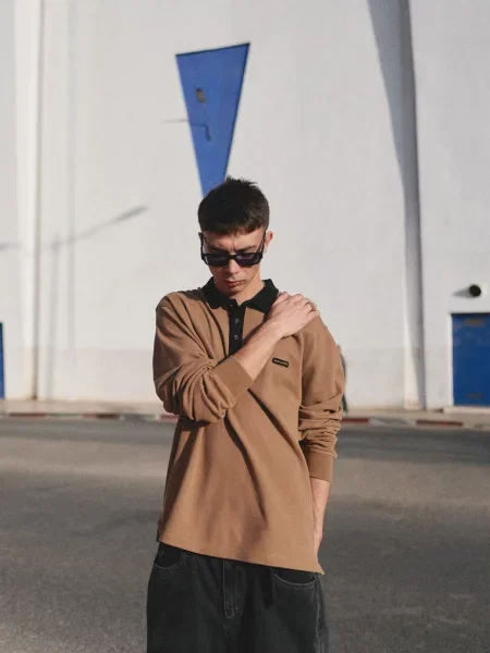 Лонгслів DIVERSE Cltn Lg Polo коричневий