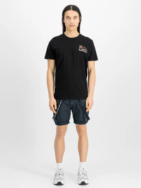 ALPHA INDUSTRIES Tricou Naval pielii / galben pastel / mauve negru