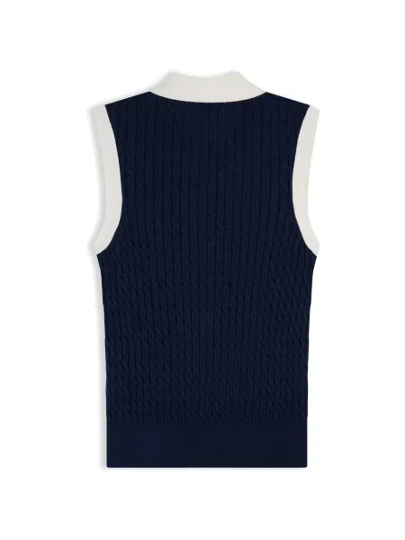 Tricou Tommy Hilfiger fără mâneci albastru