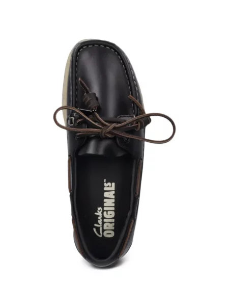 Кожени лоуфъри Clarks Originals черно