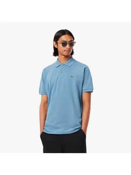 Lacoste Koszulka Polo Classic Fit Original Piqué niebieska