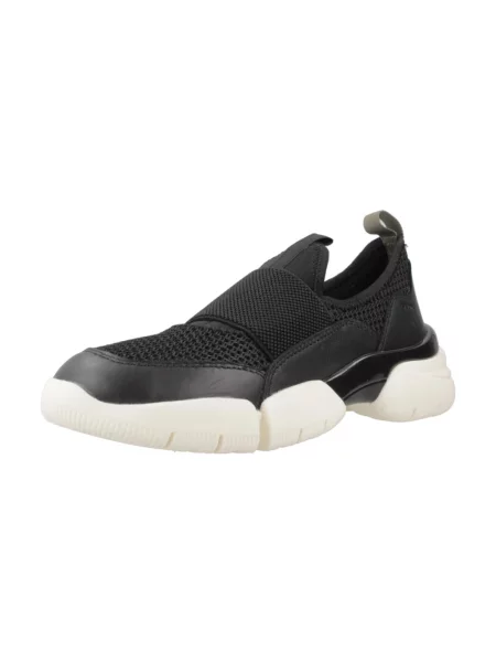 Sneakersy Geox skórzane czarne
