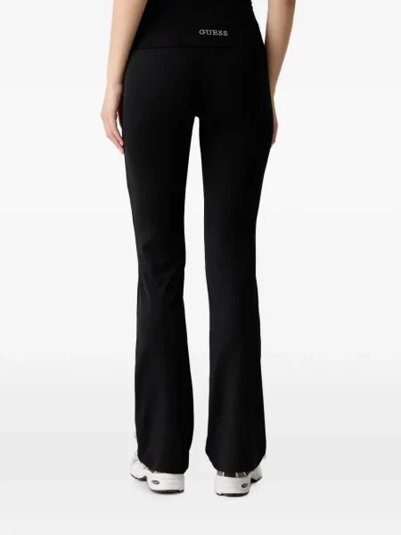 Stras leggings Guess evazate negru