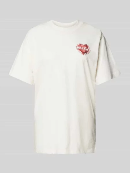 T-shirt z nadrukiem z logo biała