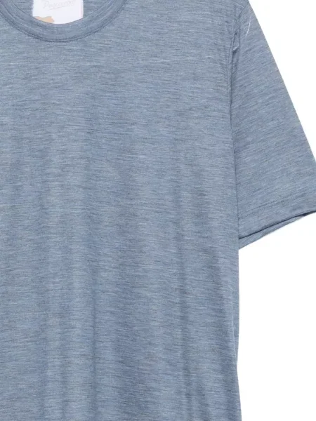 Tricou Marco Pescarolo din cașmir albastru