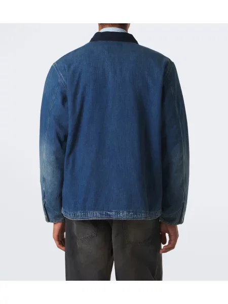 Denim jakna Polo Ralph Lauren iz rebrastega žameta modra