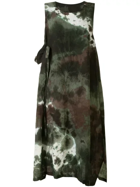 Rochie Y's fără mâneci cu legături verde