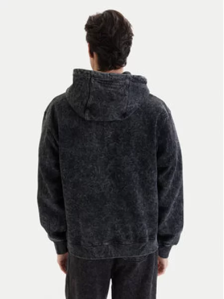 Sweatshirt Alpha Industries World Embroidery Hoodie Unisex Black L črna