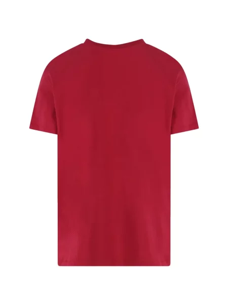 Tricou Moncler cu broderie roșu