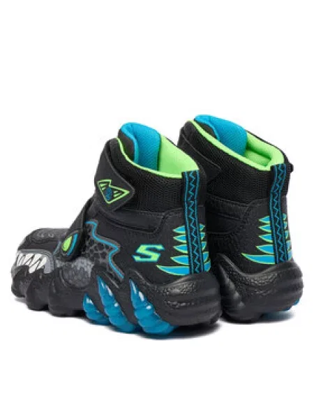 Skechers Škornji za sneg Skech-O-Saurus Lights BKLM črna