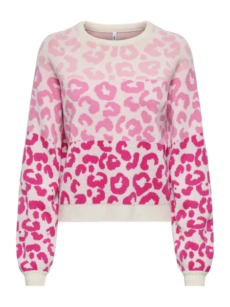 ONLY Pulover ONLALLIE roza / roza bela