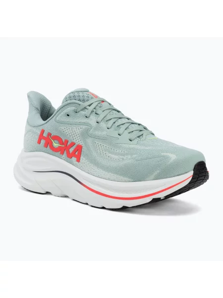 Încălțăminte de alergare pentru bărbați HOKA Clifton 10 Wide sage/neon flame