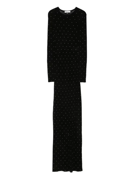 Rochie maxi Rabanne lungă de costum negru