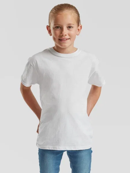 Tricou copii Fruit Of The Loom alb