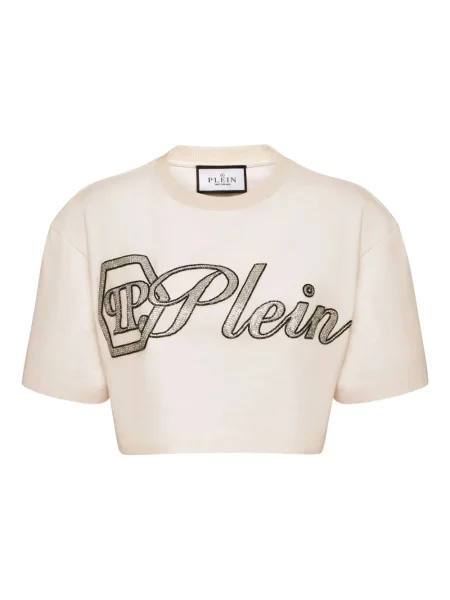 Cropp tricou Philipp Plein de cristal alb
