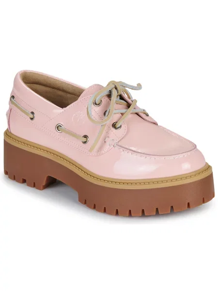 Mokasíny Timberland v městském stylu s kamínky růžové