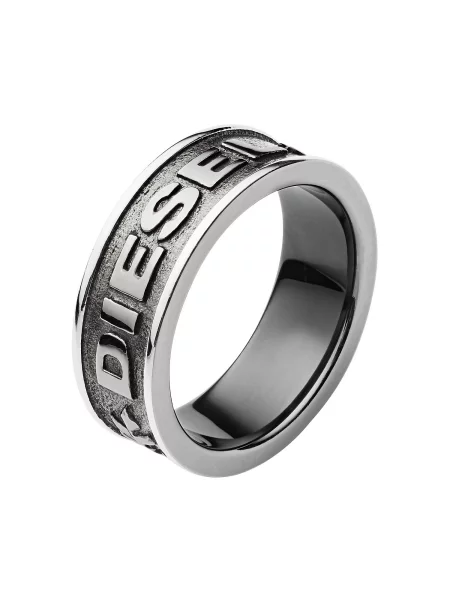 DIESEL Prstan srebrna
