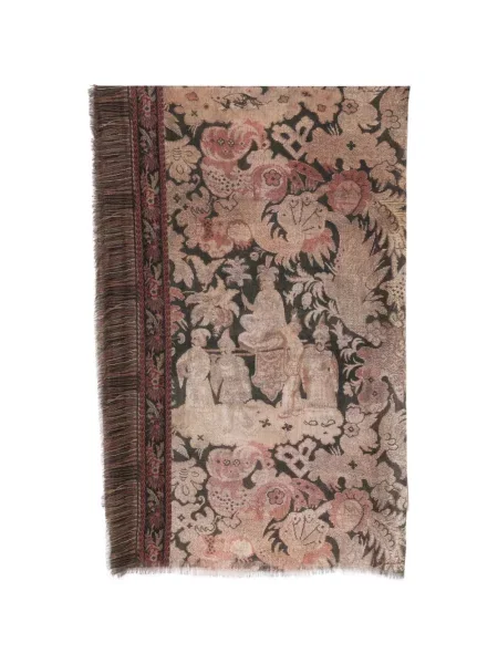 Jacquard sál Pierre-louis Mascia rojtokkal fekete
