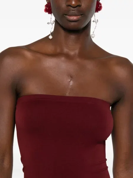 Rochie maxi Wolford de costum roșu