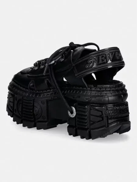 New Rock босоніжки шкіряні ITALI NEGRO TANK CASCO NEGRO BIOS N