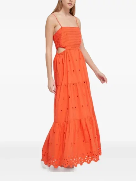 Rochie maxi Desigual de costum portocaliu