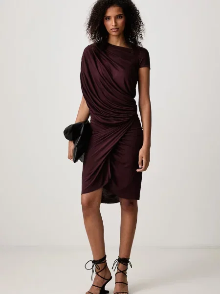Rick Owens Lilies Ares rochie simplă din vâscoză