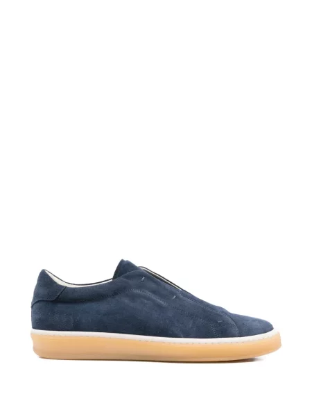 Sneakerși Eleventy din piele de căprioară slip-on albastru